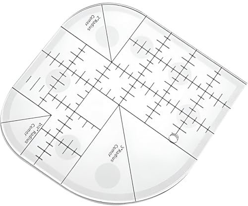 Gebogene Eckschneider,Patchwork Lineal,Schneider Lineal,Kurvenschneidelineal,Quilt Lineal,Kurvenlineal Schneiderbedarf,Schneiderlineal,Nählineal Für DIY,Nähzubehör,Patchwork Square Lineal