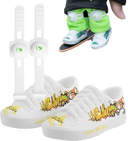 Generisch Finger Skateboard Mini Shoes - Finger Skateboard Mini Shoes Shoes | Finger Shoes Soft Toy Shoes Skateboard Accessories Random Colour Styles Trendy Fingers