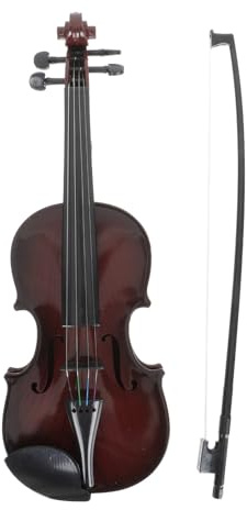 TOYANDONA Violon de Simulation en Abs Solide, Taille 39x14x6,5 Cm, Instrument à Cordes pour Garçon et Filles, Musical Éducatif Coloré, pour Apprentissage et Jeu Couleur Couleur Aléatoire