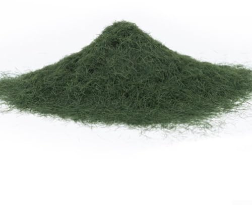 Polvo de hierba ferroviaria modelo para crear superficies de suelo texturizadas en dioramas de diseños y proyectos de paisaje en miniatura