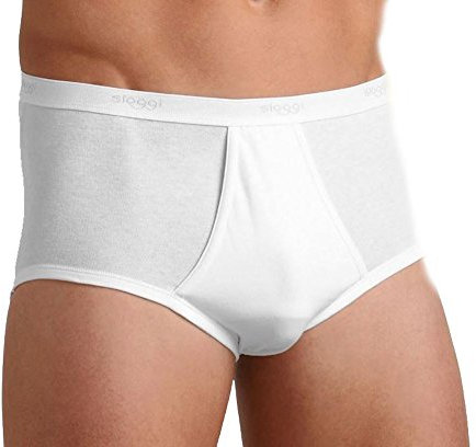sloggi men Herren Basic Midi Slip, White, 6