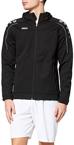 JAKO Kinder Kapuzenjacke Classico, Schwarz, 140