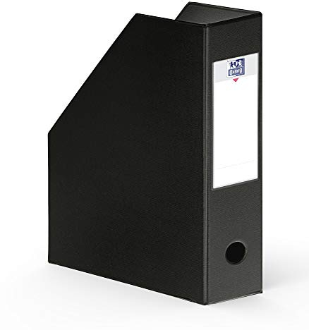 Oxford Lot de 10 Porte Revues 24 x 32 Dos 10 cm Noir
