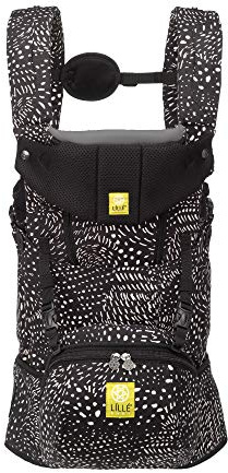 LÍLLÉbaby SeatMe Hip Seat All Seasons Ergonomic 6-in-1 Baby Carrier Newborn to Toddler - with Lumbar Support - for Children 7-45 Pounds - 360 Degree Baby Wearing - Inward and Outward Facing - Plume