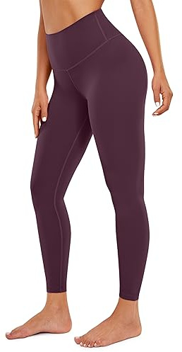 CRZ YOGA Mujer Butterluxe Leggings - 64cm Mallas de Yoga Cintura Alta Suaves y Elásticas Opacas para Deporte Gimnasio Morado Oscuro 40