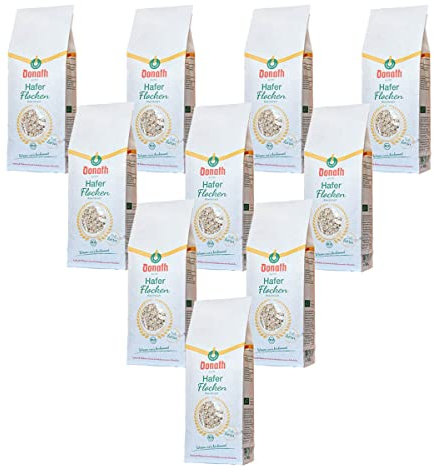 Donath Mühle - Demeter Haferflocken kleinblatt mit Keim - 0,5 kg - 10er Pack