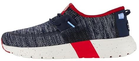 Hey Dude Sirocco Sport Mode Sneakers - Scarpe Running Uomo - Easy-On System, Navy/Grey, 43
