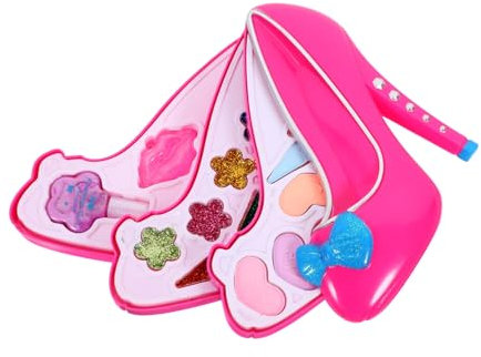 ibasenice Satz kinderschminktische Kinder schminkset kinderschminkset kinderschminke Set Kinder schminkkoffer Kosmetiktasche für Mädchen Zubehör einstellen Make-up-Box Spielzeugset