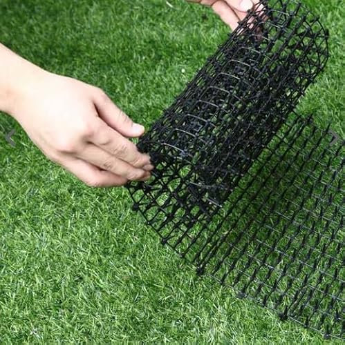 Garden Mile 2m x 28cm Black Plastic Prickle Strip Animal Deterrent for The Garden Cat and Fox Repellent for Garden Security Spikes Pest Control Bird Spikes Plastic Scat Mat Fence Wall Spikes
