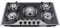 Wensiy Built-in Gas Cooktop with 5 Burners Stainless Steel Gas Stovetop, Stovetop LPG/NG Convertible Gas Stove Dual Fuel Gas Hob
