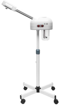 Vaporisateur 2 en 1 à l'ozone pour le visage, vaporisateur pour le visage, vaporisateur de brume chaude, tige télescopique, spray dense, vaporisateur pour sauna facial, ozone dans les maisons privées