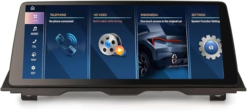 12,3 Qualcomm 8-Core 8GB+128GB Android 14 Radio Coche Bluetooth GPS Navegador para BMW Serie 5 F10/F11(2010-2012) Sistema CIC IPS iDrive Wireless CarPlay Android Auto WiFi Canbus SWC iDrive DSP 2K