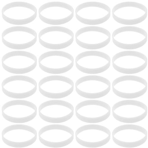 Gogogmee 100 Braccialetti Fosforescenti in Silicone Luminosi per Braccialetti Luminosi per Feste e Attività Notturne Morbidi e Sicuri per Polso