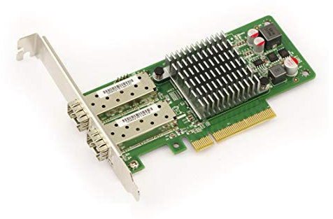 Kalea-INFORMATIQUE Tarjeta controladora de Red 10 Gigabit Ethernet de 2 Puertos en Ranura PCIe x8 con Interfaz SFP+ y chipset Intel 82599ES