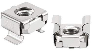 N/A - Dado a Gabbia M6, in Acciaio al Carbonio nichelato, 35 Pezzi