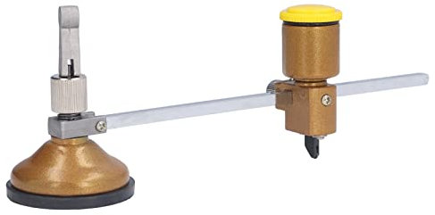 Taglierina Circolare per Vetro, Taglierina a Ventosa Regolabile per il Taglio del Vetro con Ventosa e Impugnatura a Manopola Rotonda(400MM)