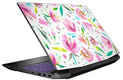 Head Case Designs Officially Licensed Ninola Peonies Pink Floral Vinyl Sticker Skin Decal Cover Compatible With HP Pavilion 15.6 15-dk0047TX