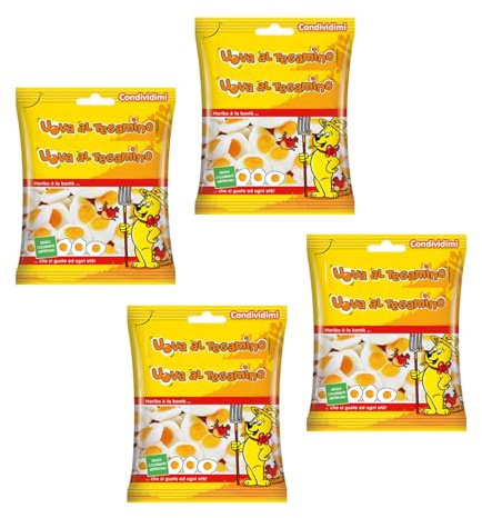 Har-bo® | Stekt ägg | Gelégodis | Godispåsar - 4 x 90 Gr