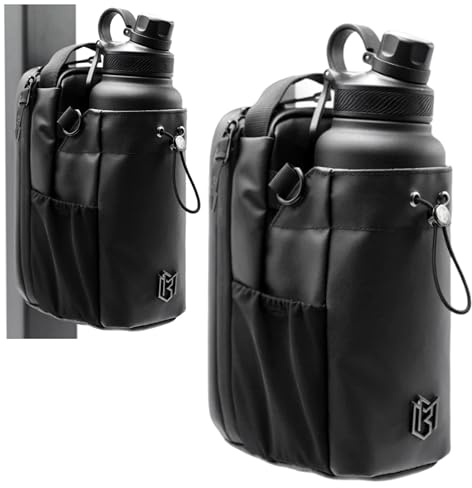 Magnetic Gym Bag for Men and Women – Sling Bottle with Magnetic Attachment | Water Bottle Holder, Gym Pouch, Crossbody Bag for Travel, Sports, Work, Fitness