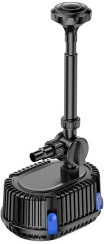 Forever Speed Pompe de fontaine extérieure 1500 l/h - Pompe de bassin pour jardin, étang, fontaine 25 W