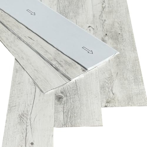 MASTERBRICO Pavimento PVC Adesivo Effetto Legno - Listoni 15,2 x 91,4 cm - Spessore 2.0 mm, Finto Parquet Laminato per Interni - Impermeabile, Facile da Installare - Confezione 2.20mq