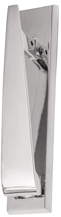 SIZAH 6 Inch Door Knocker Polished Chrome, Slim Silver Door Knocker for Front Door, Elegant Front Door Furniture with A Modern Stylish Design.