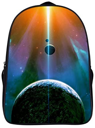 Fashion Schultasche Planet Cool Bookbag Rucksack Kinderrucksack Leichte Kindergarten Schultasche (40x28x16cm) Coole 3D Schultasche