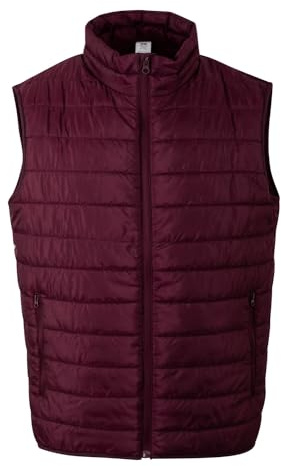Mukua Melton; Chaleco Unisex Acolchado Ligero; Color Wine; Talla XL
