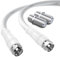 TUOLNK RG6 TV Antennenkabel F Stecker auf F Stecker Hochgeschwindigkeits RG6 Koaxialkabel mit F Buchsen Kompressionsstecker 75 Ohm, für Kabelbox, Dish TV, Satellitenkabel, Digital Router 3.3FT(1M)