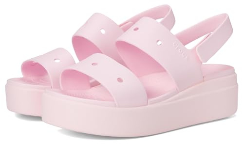 Crocs Brooklyn 4U, Sandali Donna, Pink Milk, 42/43 EU