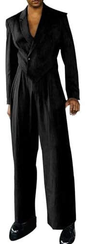 Herren-Trainingsanzüge, Herren-Trainingsanzüge, Clother 2024, lockerer Langarm-Anzug, gerade Hose, zweiteiliger Freizeitanzug, Kinder-Trainingsanzug, Schwarz , XXL
