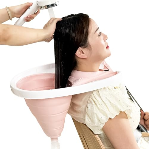 Portable Foldable Hair Wash Basin - Mobile Salon TPE Basin for Washing Hair - Suitable for Pregnant Women, Disabled, Seniors, Elderly