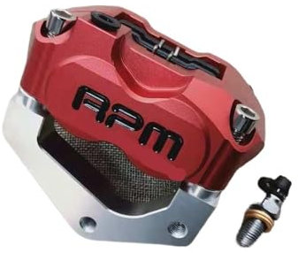 Pinza freno universale RPM adatta for pompa freno moto Yamaha Aerox Nitro RSZ JOG BWS Zuma 50 rr pastiglie freno(RED)