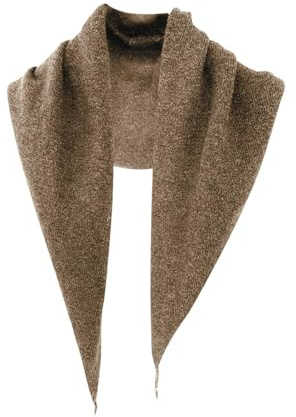Écharpe triangulaire en tricot automne hiver châle chaud multicolore cache-cou doux pour la peau bandeau foulard pour femmes dames filles article de mode femmes UK automne écharpe tricot réversible