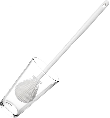 Estropajo para Botellas | Cepillo Limpiador Flexible 360° para Vasos De Vino | Limpiador De Fregado con Mango Largo para Tazas Tarrinas Termos Cristalería Biberones De Cocina Hogar | para Vasos Y