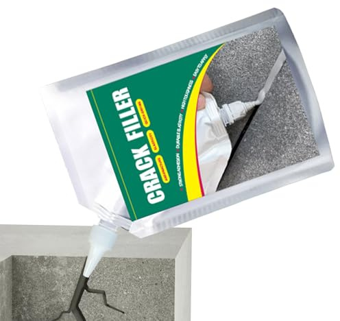 Sellador de hormigón - Adhesivo fuerte de 22x14 cm, relleno de secado rápido, reparación de grietas de cemento de 500 ml para esquinas de garaje de cocina | Protector de superficie compuesto de sellad