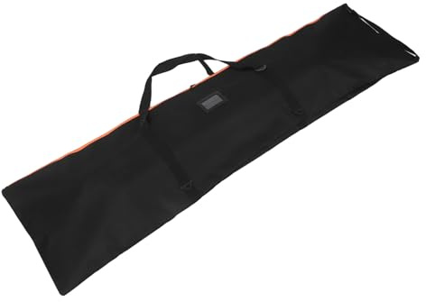 SUPVOX Bolsa para Snowboard Negra Resistente 65,8x16,1x0,3 Pulgadas Ventana para Etiqueta, Correa de Hombro Cómoda y Gran Capacidad para Almacenamiento y Transporte de Equipo de Esquí