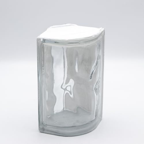 Fuchs Design Brique en verre transparent en forme de nuage 10,5 x 19 x 8 cm