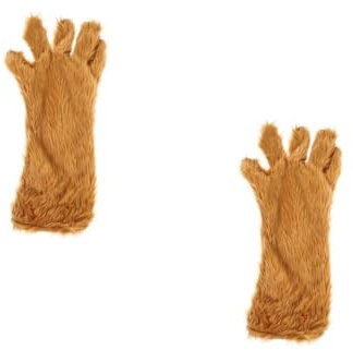 BESTYASH 2stücke Plüsch Bärenpfoten Handschuh Für Kostümpartys Warmes Accessoire Für Auftritte Und Fotos Braun