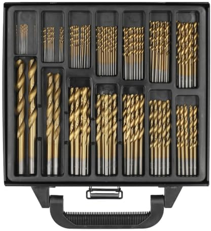 HSS Spiral-Bohrer Satz Metallbohrer Bohrersatz Bitset Titan Tin Bohrerkoffer 99 tlg ? 1-10mm