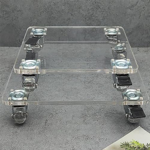 Soporte rodante para plantas con ruedas bloqueables, carrito de flores resistente para una fácil movilidad de plantas en interiores y exteriores