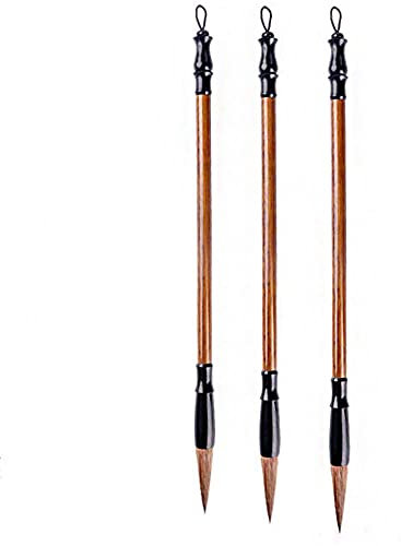 ANCLLO 3 verschiedene chinesische Kalligraphie-Pinsel, Schreibpinsel, japanischer Sumi-e-Zeichnungspinsel