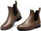 DREAM PAIRS Wellington Boots Women and Men Ankle Ladies Wellies Short Chelsea Booties Waterproof Rain Boots,SDRB2201W-E,Brown,7 UK/41 (EUR)