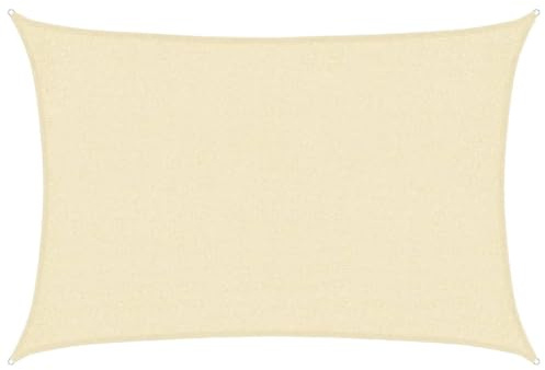 Bussandri Exclusive - Sonnensegel 160 g/m² Creme 2x2,5 m HDPE
