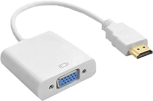 Mr. Gadget's Solutions HDMI till VGA, 1080P HDMI hane till VGA hona adapter för dator, stationär dator, bärbar dator, PC, skärm, projektor, HDTV, Chromebook, Raspberry Pi, Roku, Xbox och mer