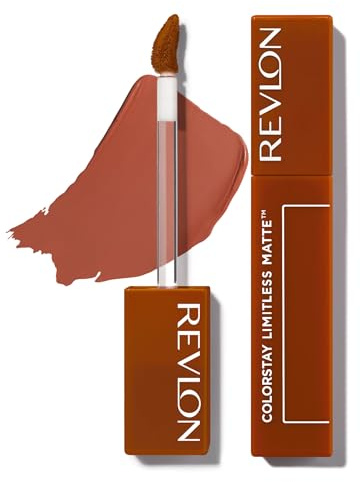 Revlon ColorStay Limitless Matte, Pintalabios Mate de larga duración, Fórmula Vegana, No-Budge Matte, Ligera/Cómoda, Resistente al Agua, Tono 004 Model Behavior