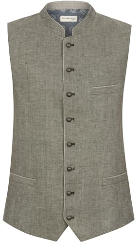 Bergfeuer Trachtenweste Lucio Gilet Tradizionale, Oliva, 58 Uomo