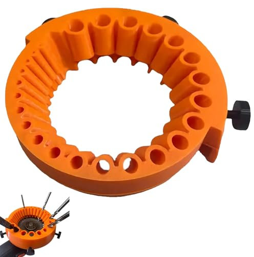 Afilador de brocas, afilador de brocas, afilador de brocas, afilador de taladro, afilador universal para taladro, herramientas de afilado eficientes, para familia, trabajo al aire libre, color naranja