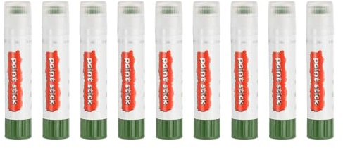 PATIKIL Solid Tempera Paints, 9 Pcs Washable Quick Drying Paint Sticks Paint Pens for Artists Beginners Art Supplies, Olive Green