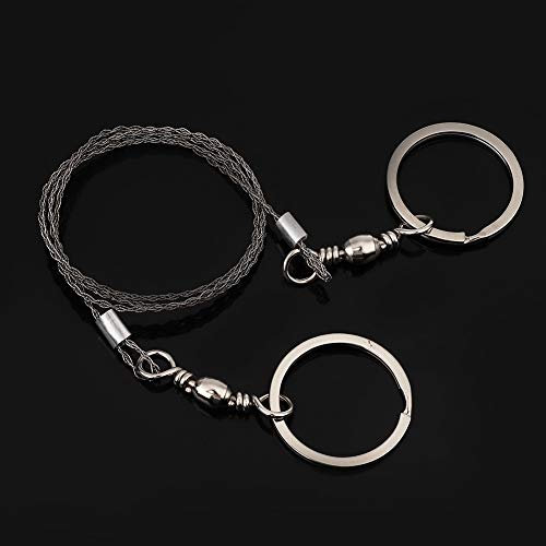 Sierra de Alambre, Sierra de Alambre de Bolsillo Sierra de Cable Sierra Sierra de Acero Inoxidable Sierra para Acampar para Cortar árboles, Madera, Acampar, Caminar, Emergencia Al Aire Libre